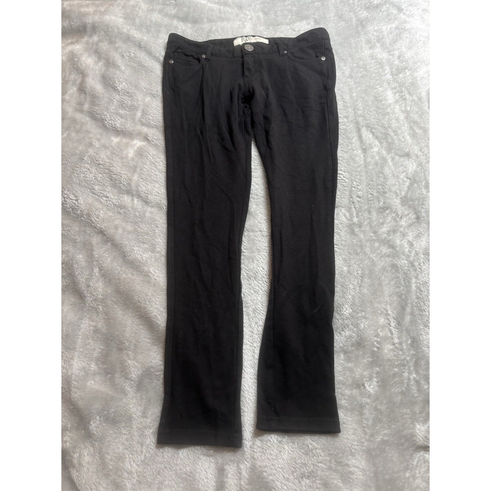 BKE Buckle Pants Women's Casuals‎ Ponte Black Size 7 Slim